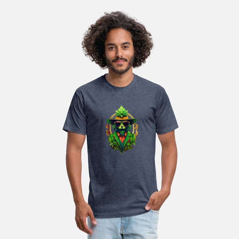 anthropomorphic cannabis logo hipster modern marke