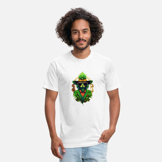 anthropomorphic cannabis logo hipster modern marke