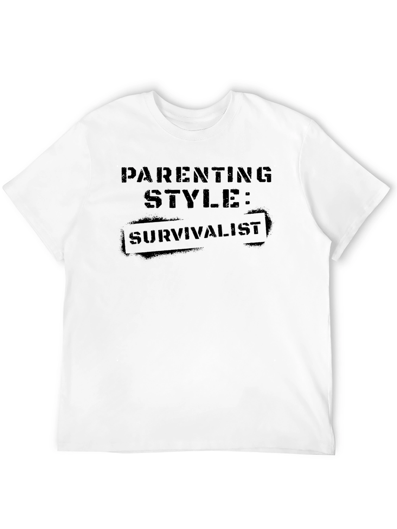Parenting Style: Survivalist Black T-Shirt