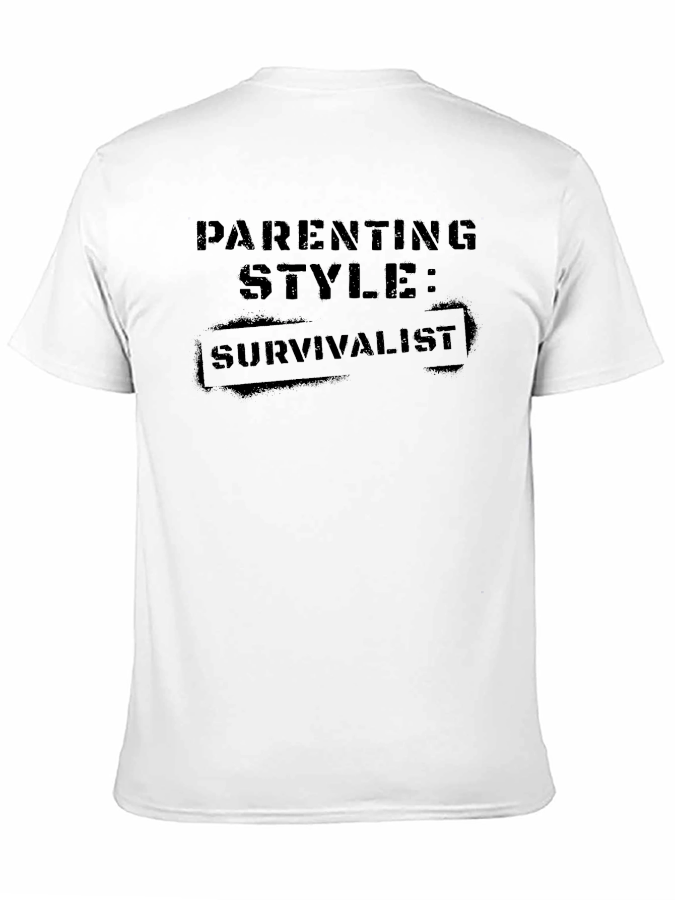 Parenting Style: Survivalist Black T-Shirt