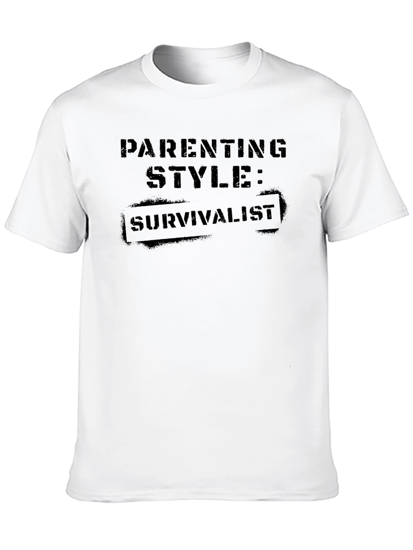 Parenting Style: Survivalist Black T-Shirt