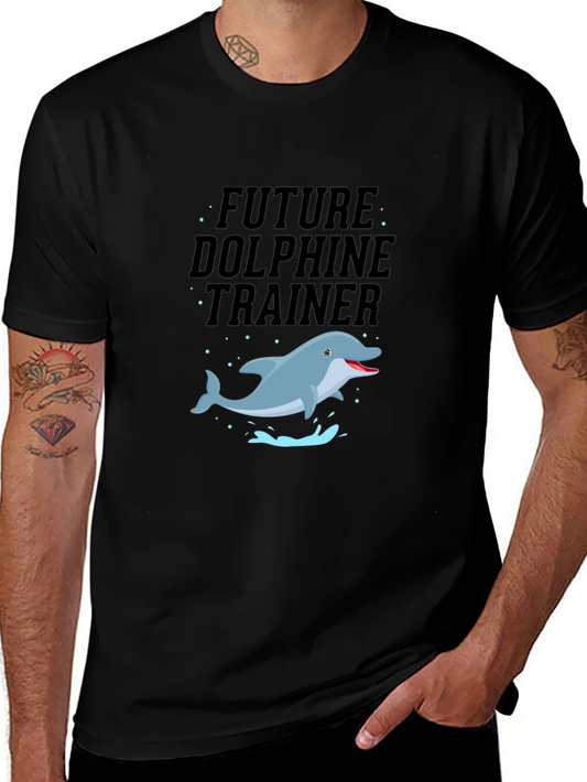 Future Dolphin Trainer Black T-Shirt