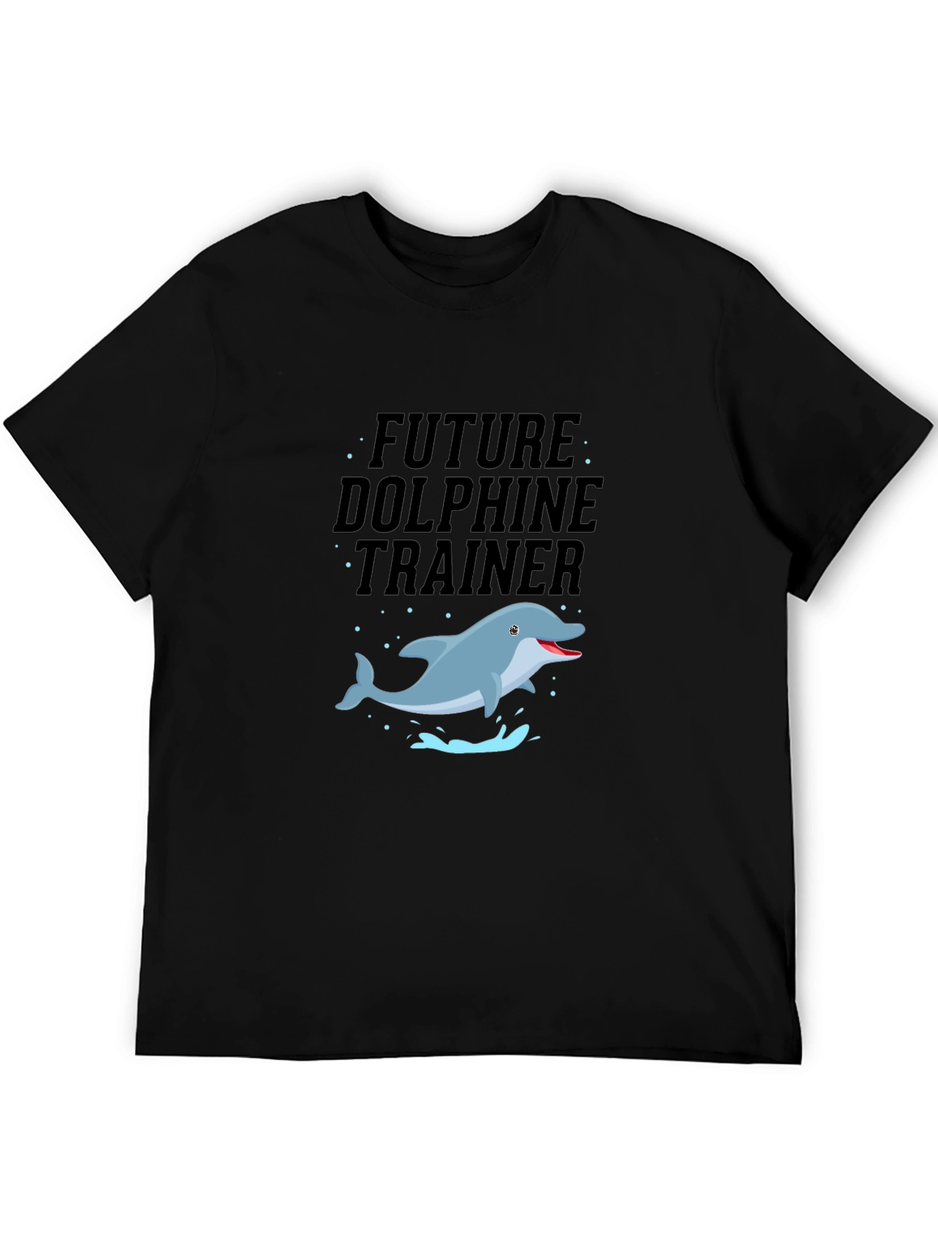 Future Dolphin Trainer Black T-Shirt
