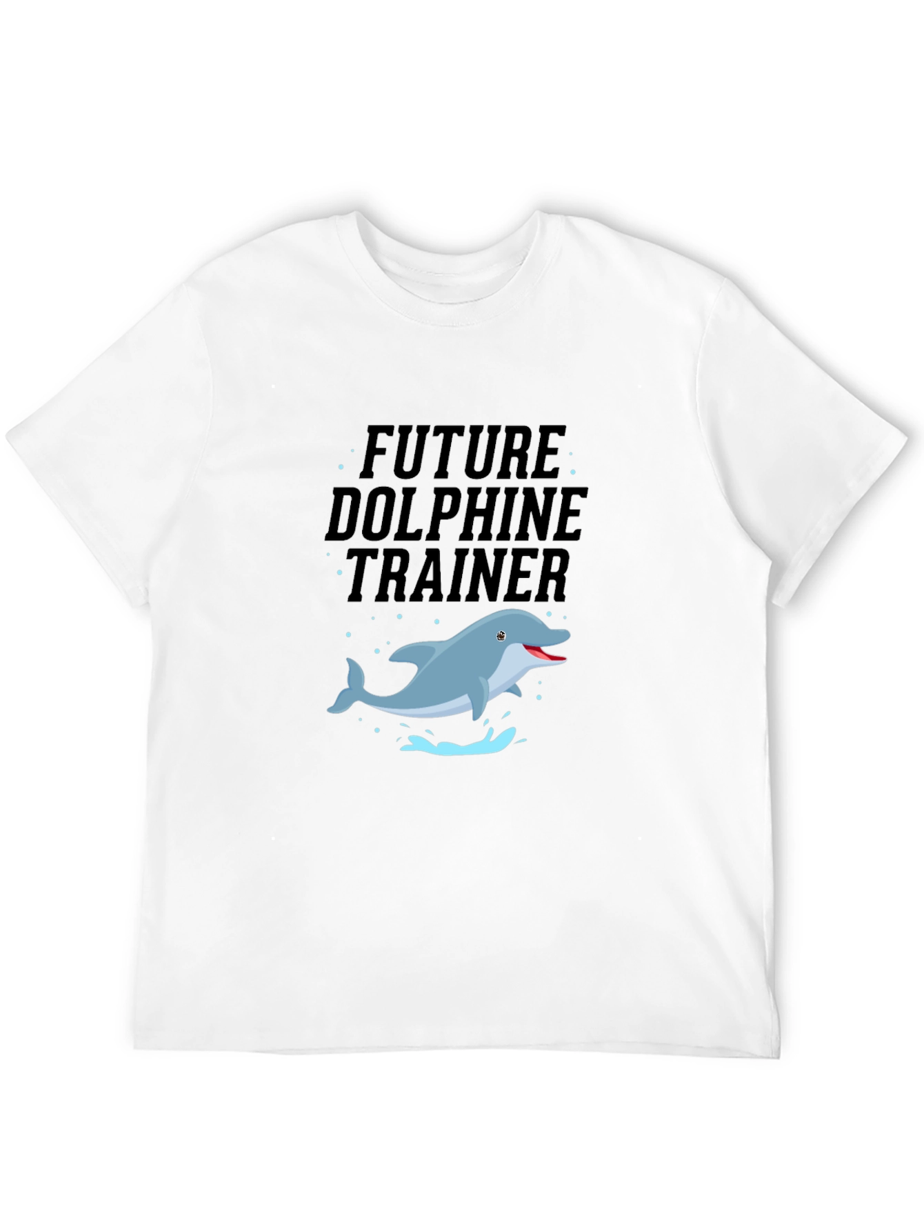 Future Dolphin Trainer Black T-Shirt