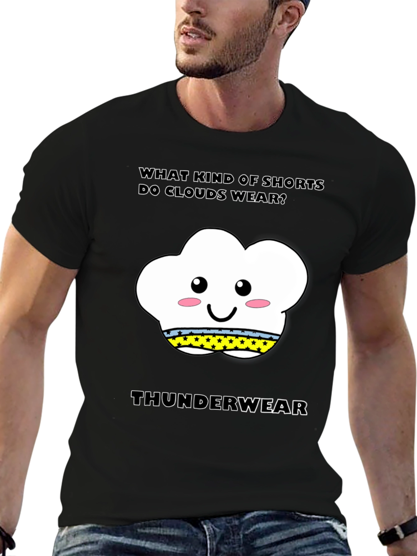 Cloud Thunderwear T-Shirt: Funny Weather Pun Tee