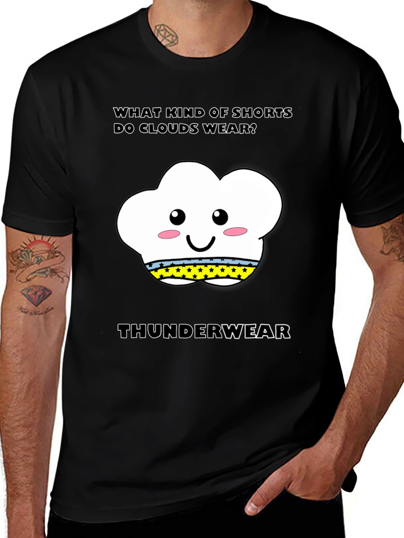 Cloud Thunderwear T-Shirt: Funny Weather Pun Tee