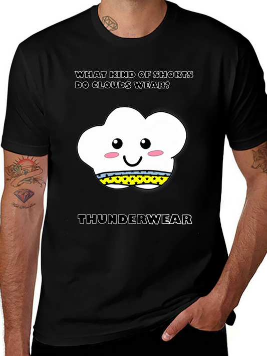 Cloud Thunderwear T-Shirt: Funny Weather Pun Tee