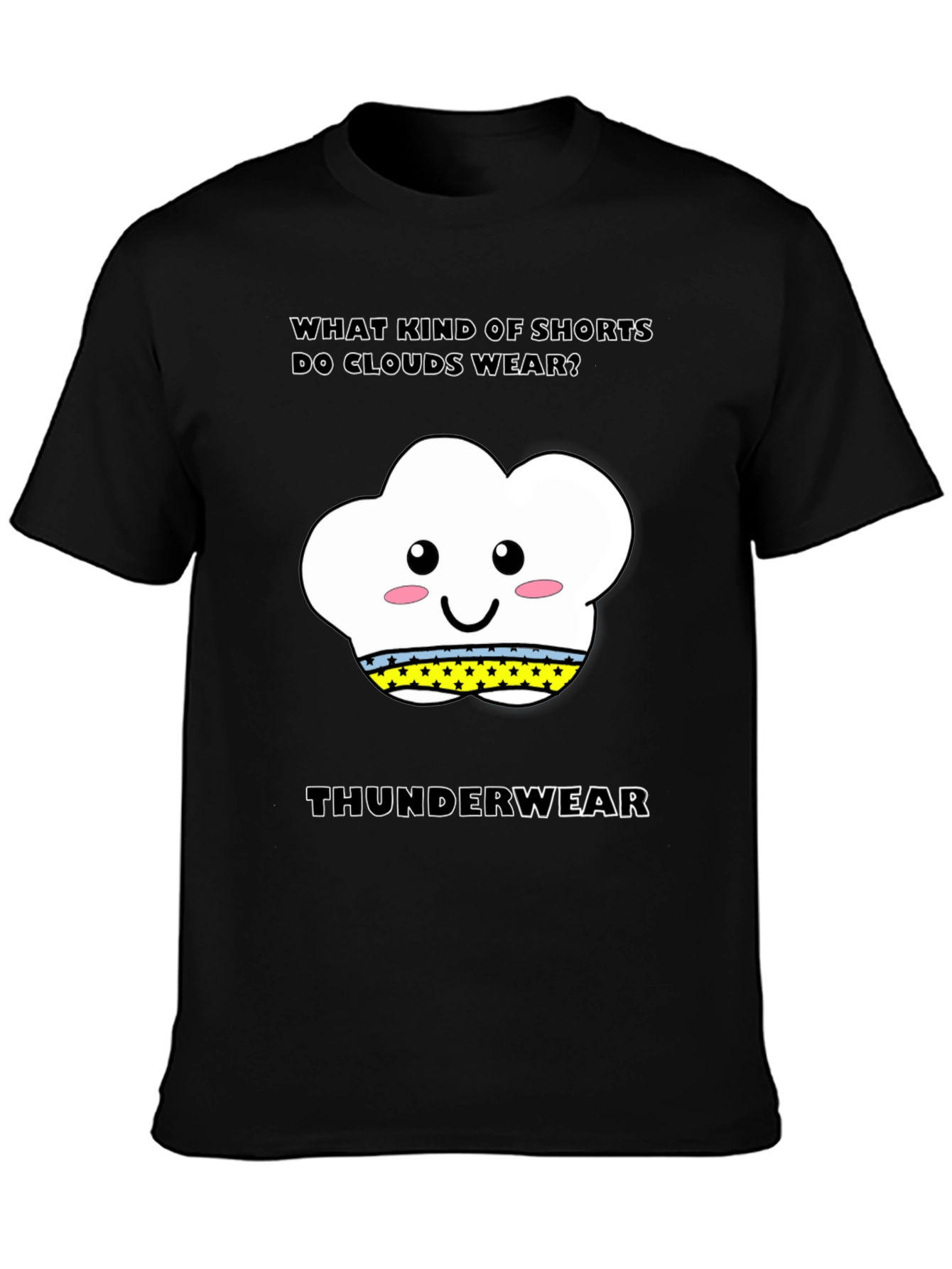Cloud Thunderwear T-Shirt: Funny Weather Pun Tee