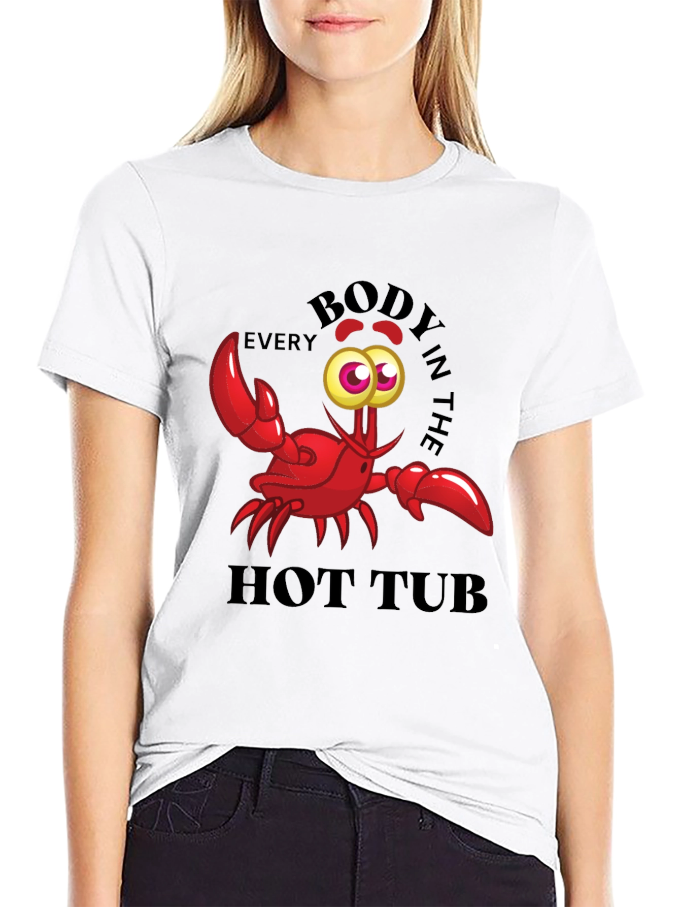 Funny Crab Hot Tub T-Shirt