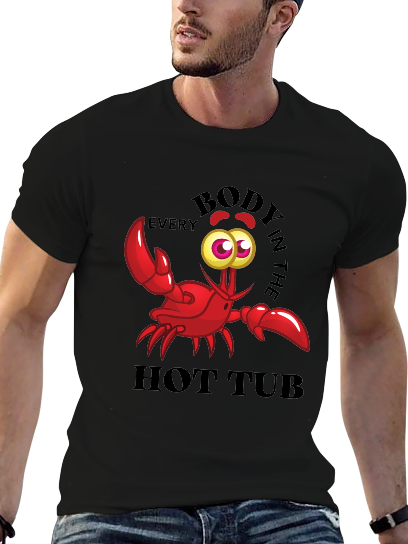 Funny Crab Hot Tub T-Shirt
