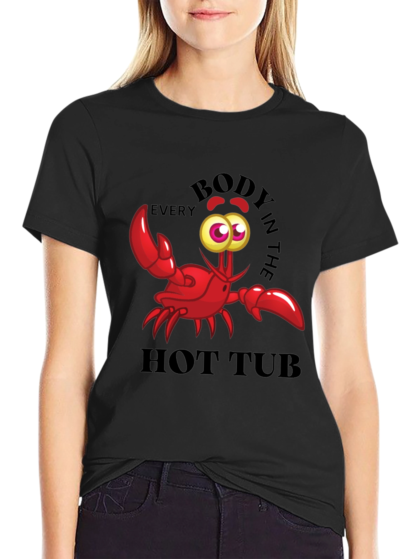 Funny Crab Hot Tub T-Shirt