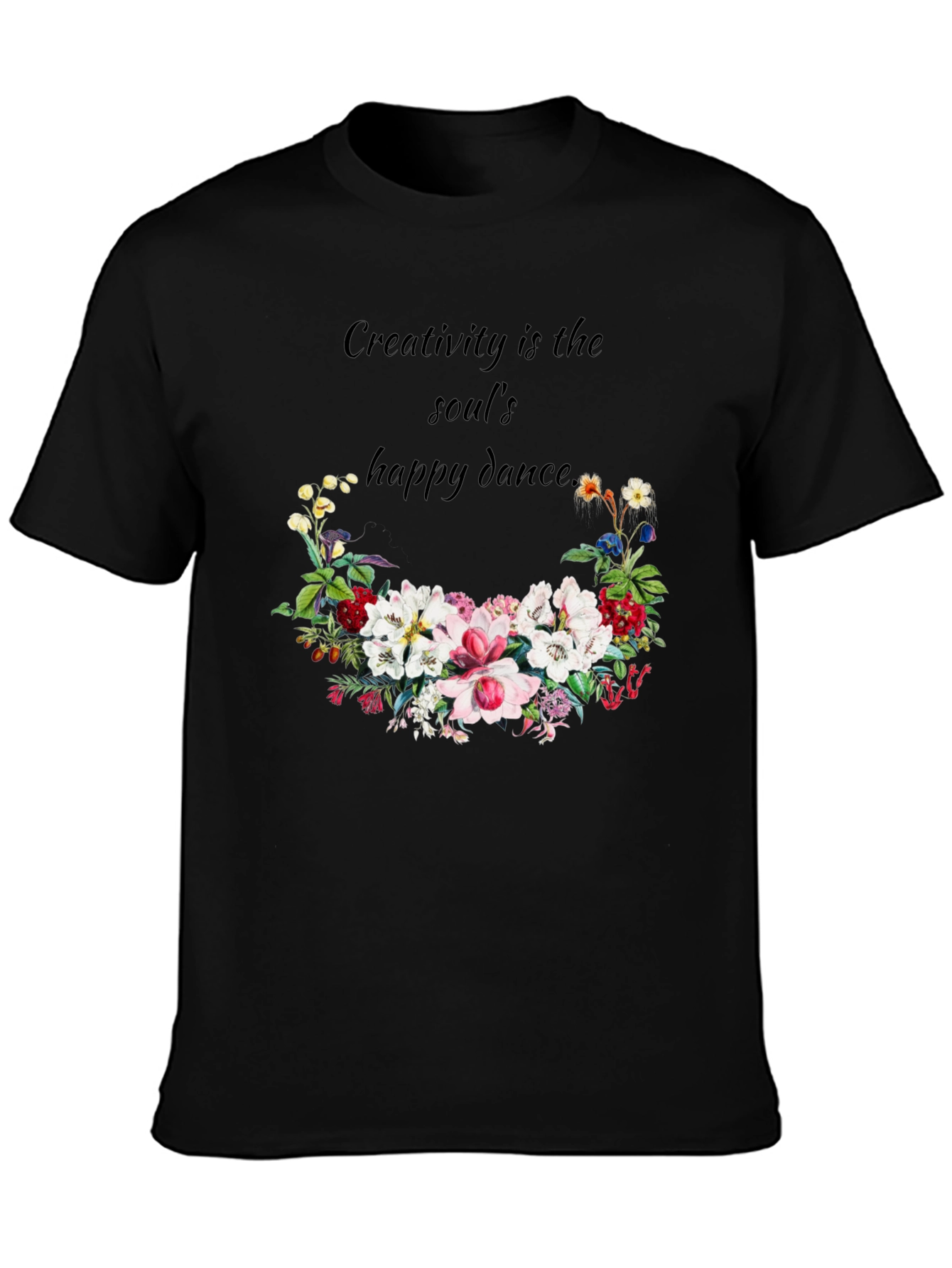Creative Soul Dance T-Shirt - Floral Design