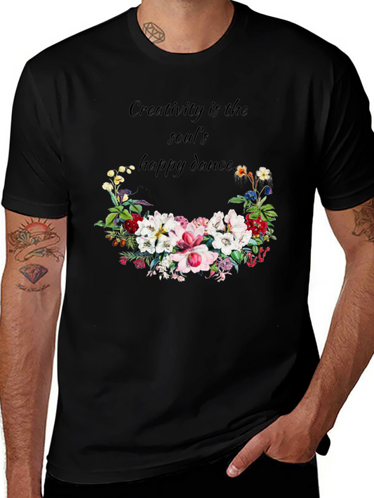 Creative Soul Dance T-Shirt - Floral Design