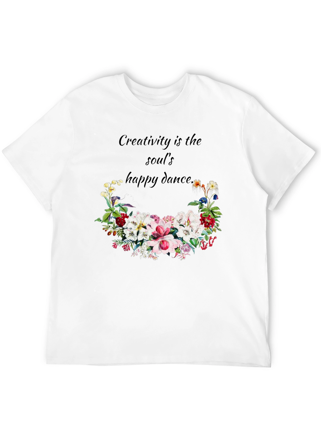 Creative Soul Dance T-Shirt - Floral Design