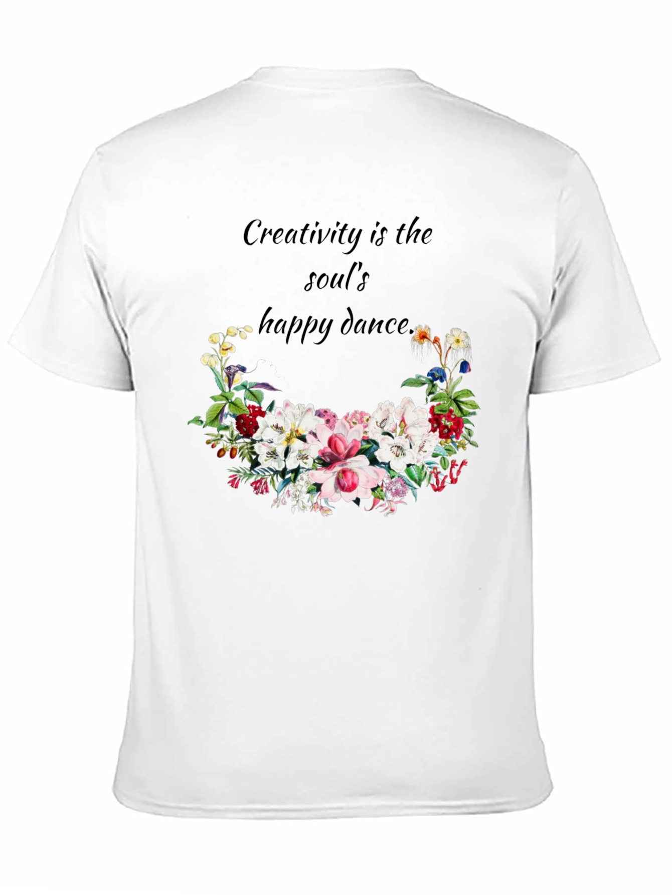 Creative Soul Dance T-Shirt - Floral Design