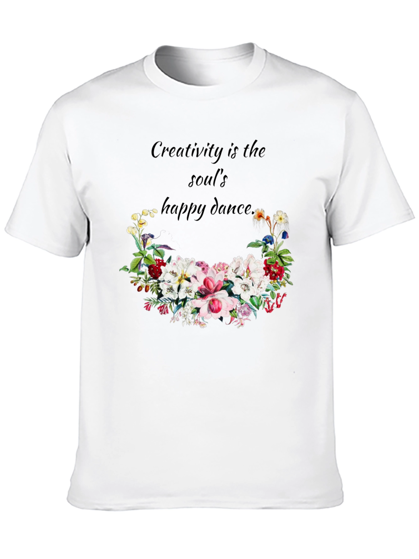 Creative Soul Dance T-Shirt - Floral Design