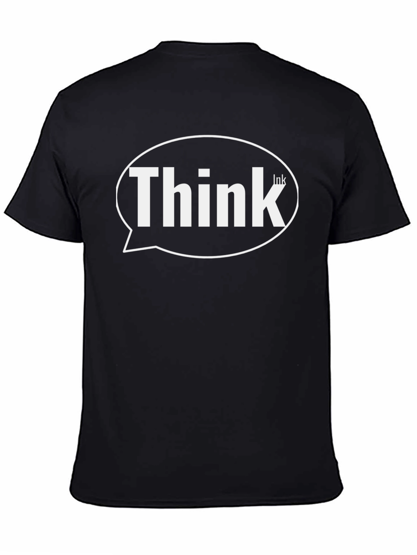 Think Ink Black Graphic T-Shirt - Mens