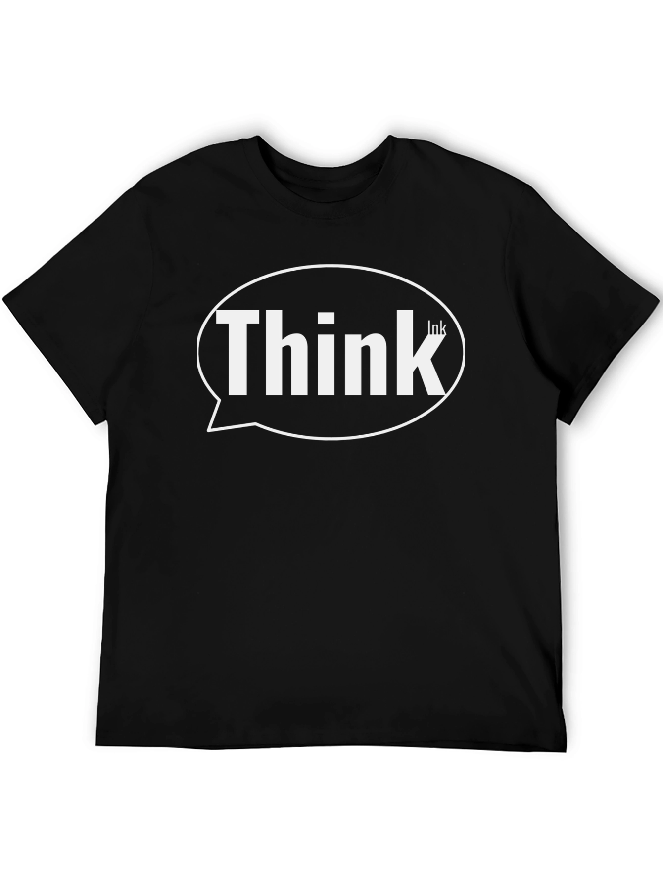 Think Ink Black Graphic T-Shirt - Mens