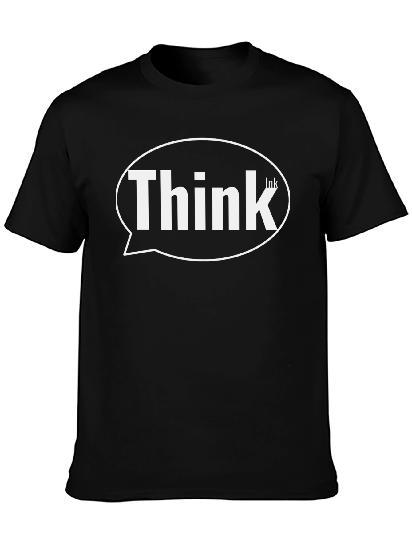 Think Ink Black Graphic T-Shirt - Mens