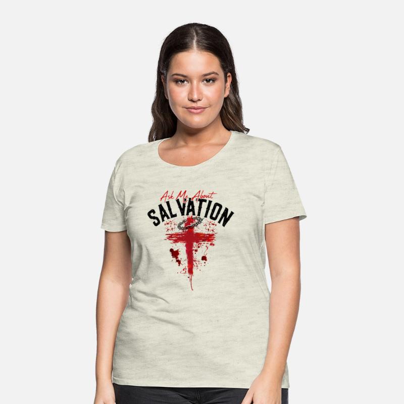 ASK ME ABOUT SALVATION (BLOOD-BLACK)