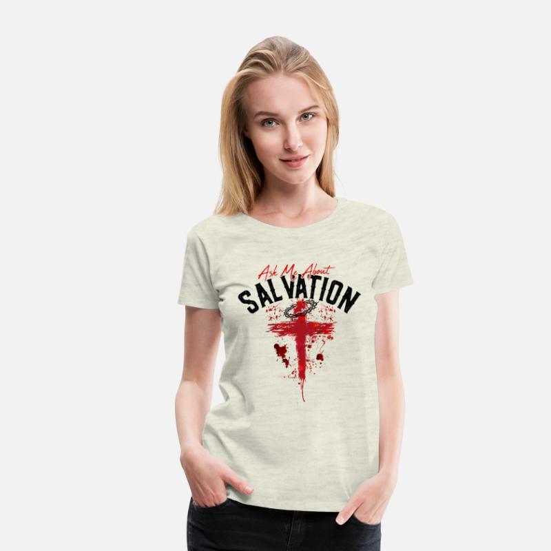 ASK ME ABOUT SALVATION (BLOOD-BLACK)