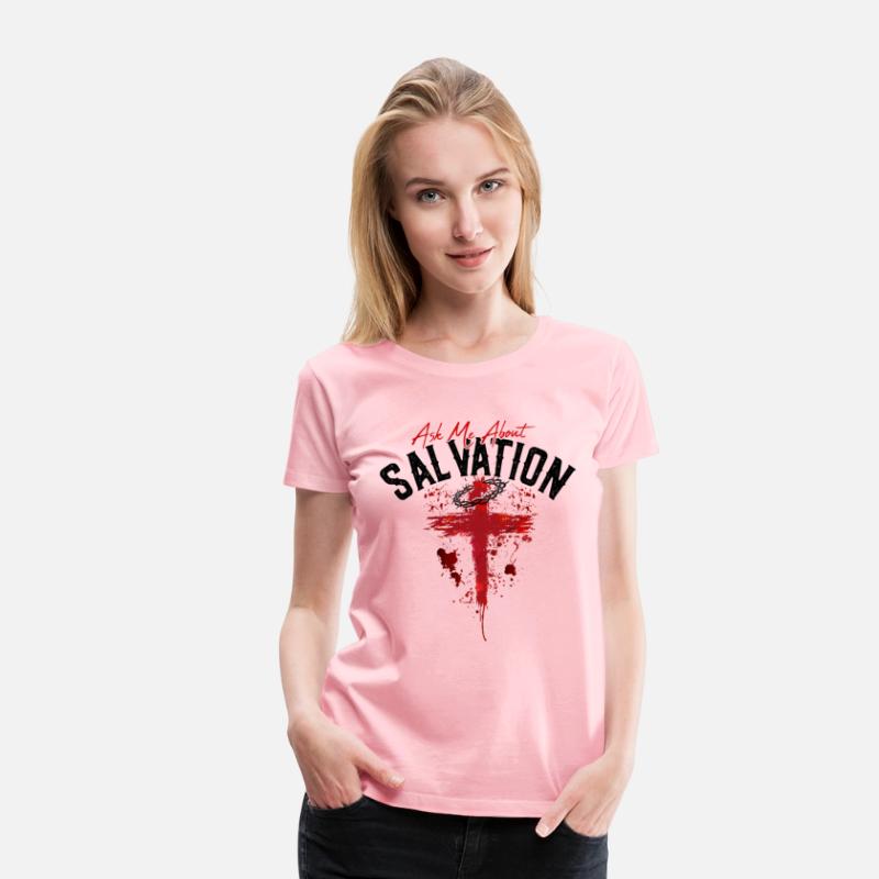 ASK ME ABOUT SALVATION (BLOOD-BLACK)