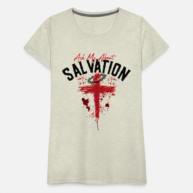 ASK ME ABOUT SALVATION (BLOOD-BLACK)