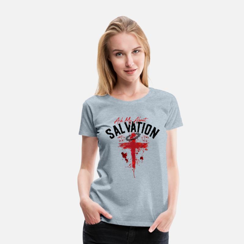 ASK ME ABOUT SALVATION (BLOOD-BLACK)