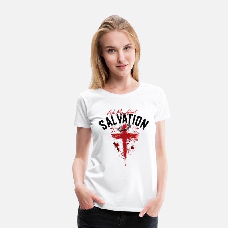 ASK ME ABOUT SALVATION (BLOOD-BLACK)