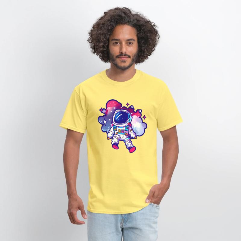 Astronaut Sitting in Nebula