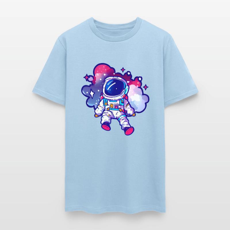 Astronaut Sitting in Nebula