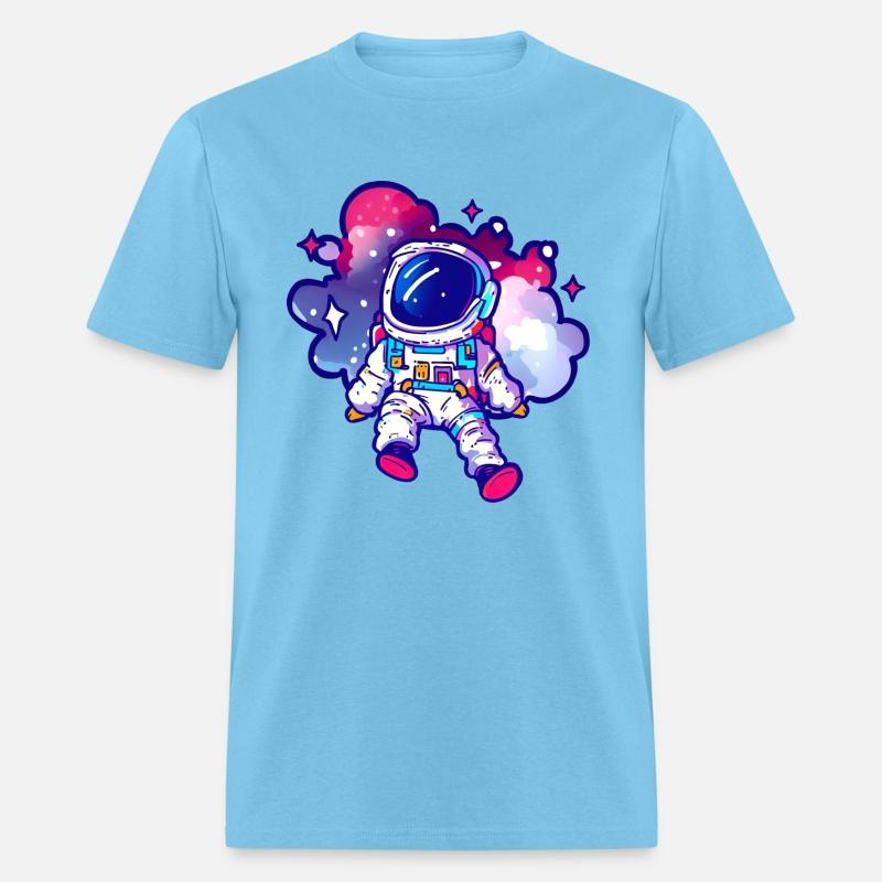 Astronaut Sitting in Nebula