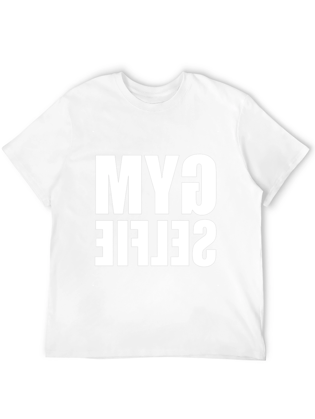 Gym Selfie T-Shirt - Black Cotton Tee