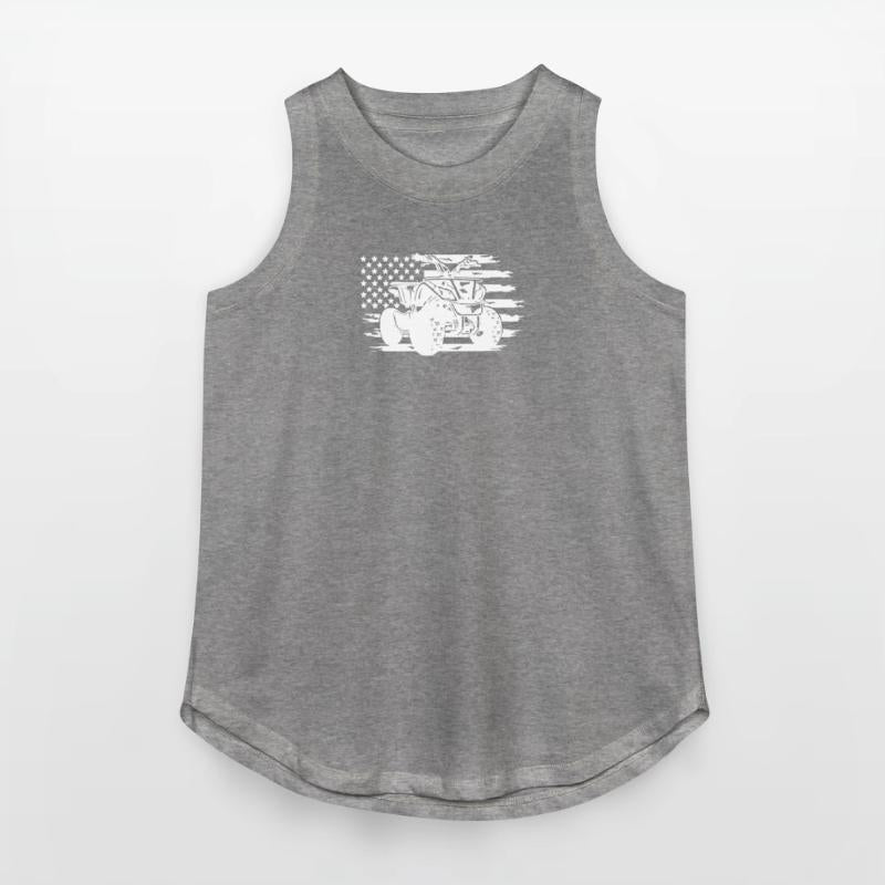 ATV American Flag Distressed White