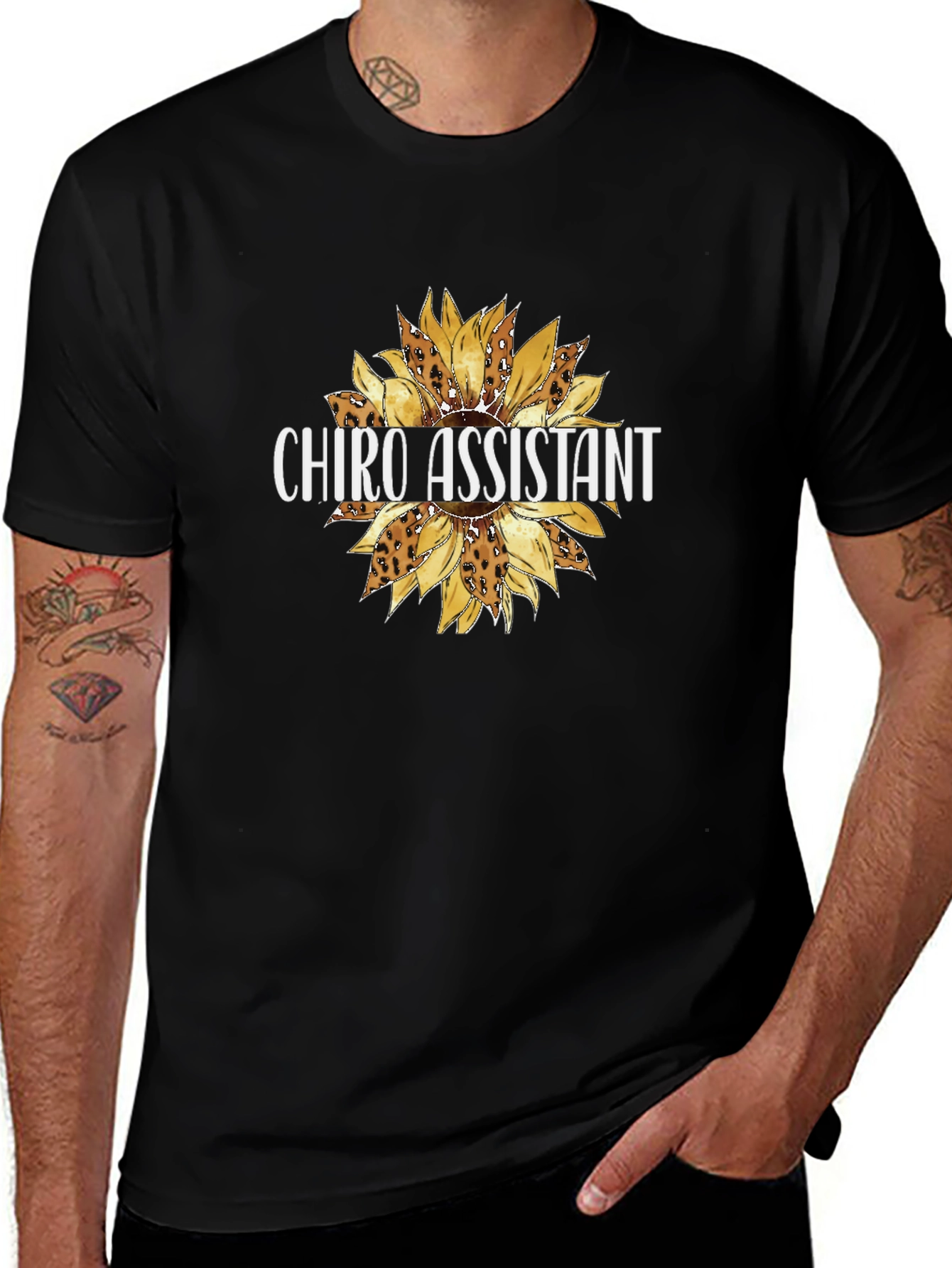 Chiro Assistant Sunflower Graphic Tee