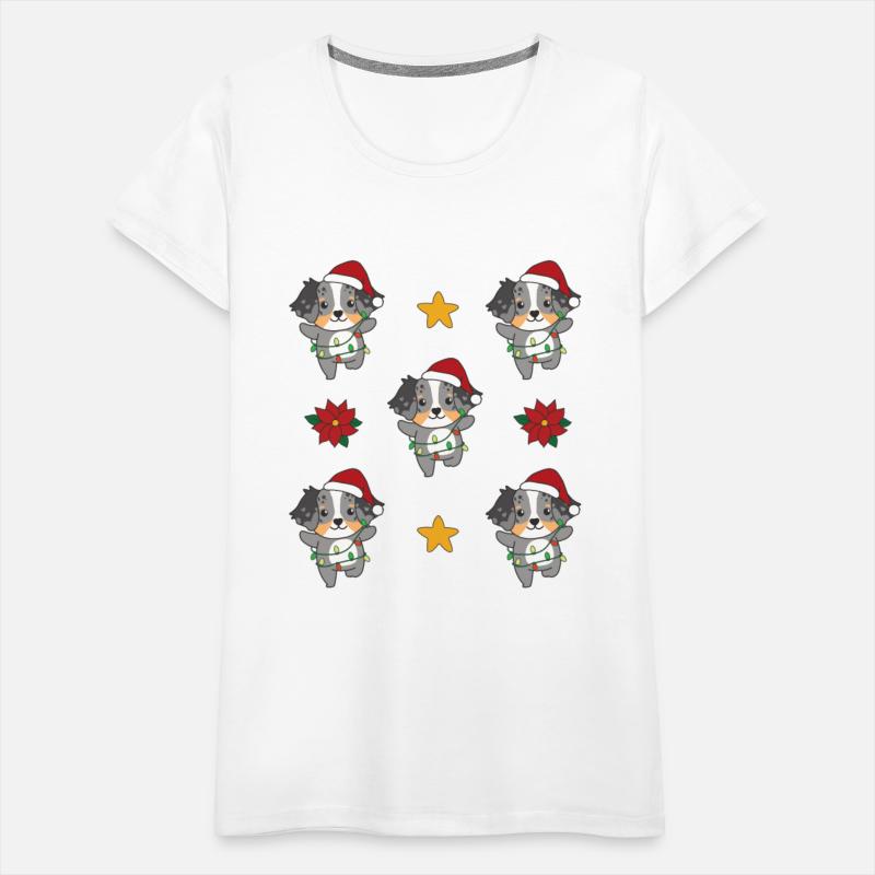 Australian Shepherd Christmas Winter Animals