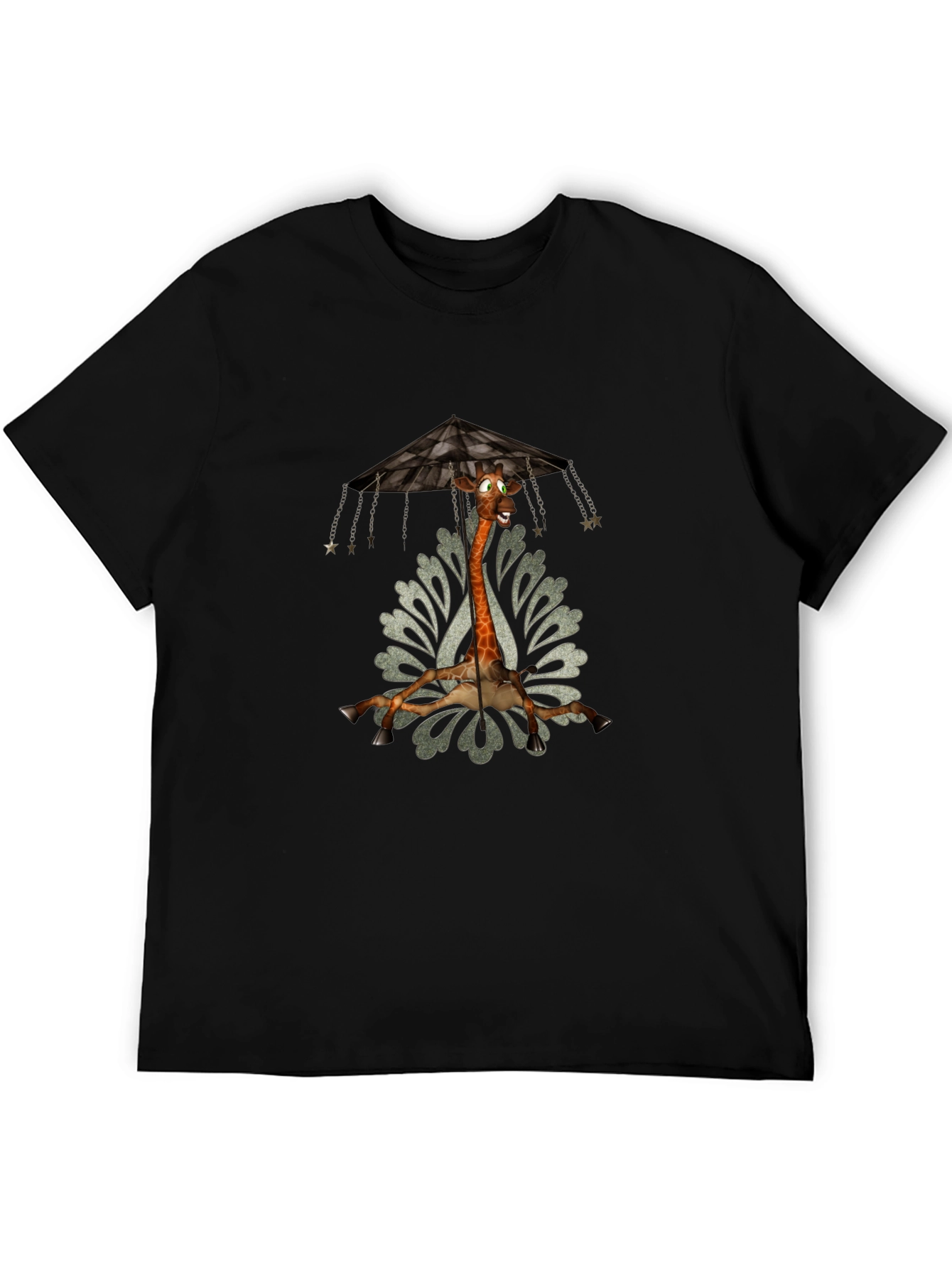 Giraffe Carousel T-Shirt - Unique Graphic Tee