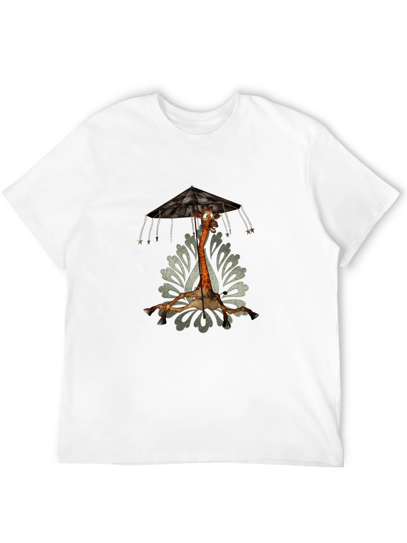 Giraffe Carousel T-Shirt - Unique Graphic Tee