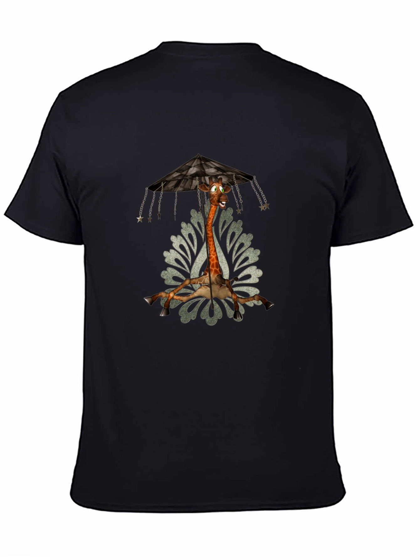 Giraffe Carousel T-Shirt - Unique Graphic Tee