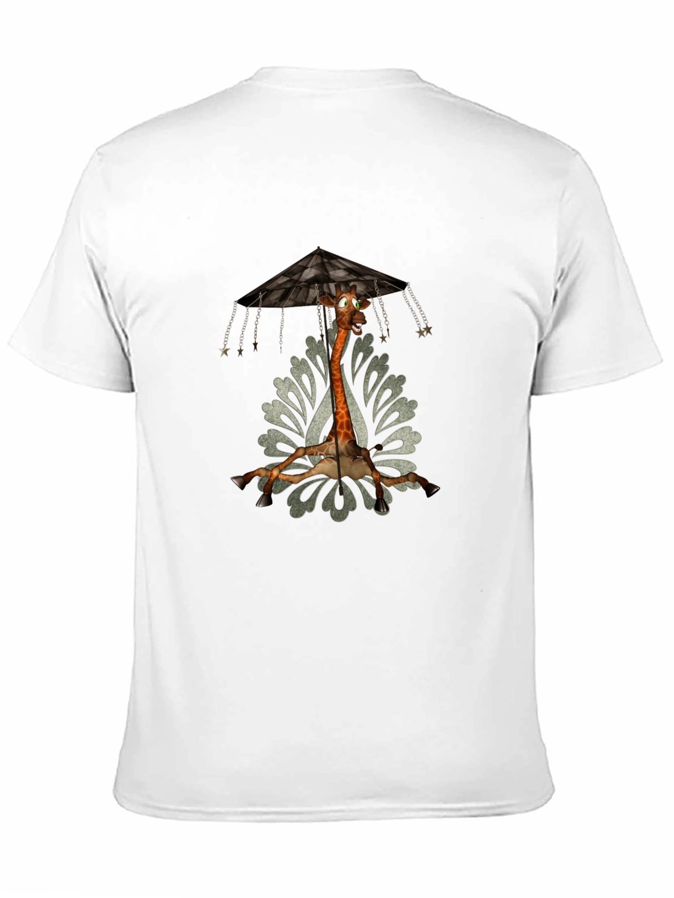 Giraffe Carousel T-Shirt - Unique Graphic Tee