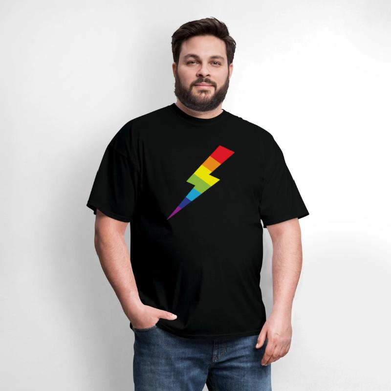 Awesome Rainbow Lightning Bolt Print