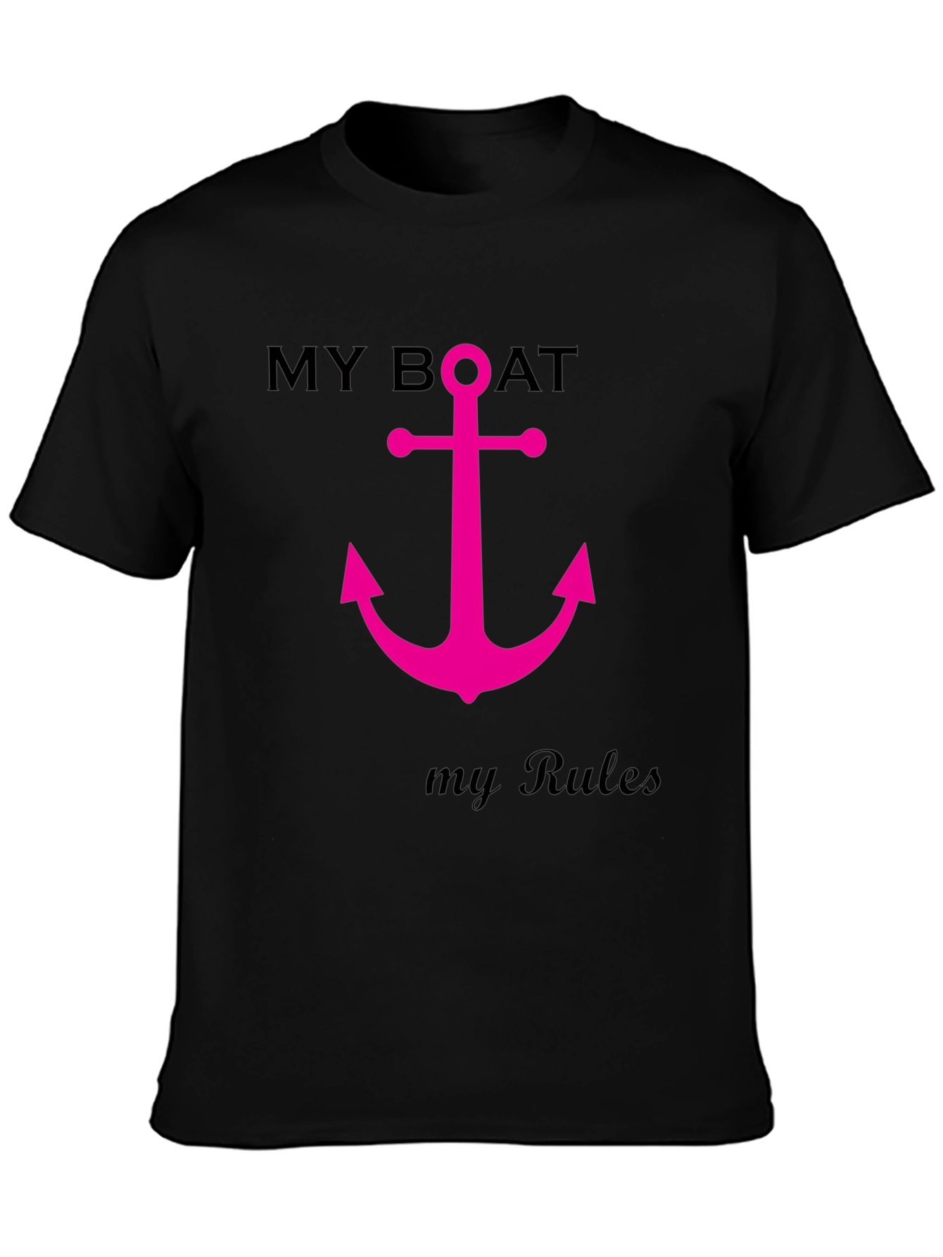 My Boat My Rules T-Shirt Anchor Graphic Tee