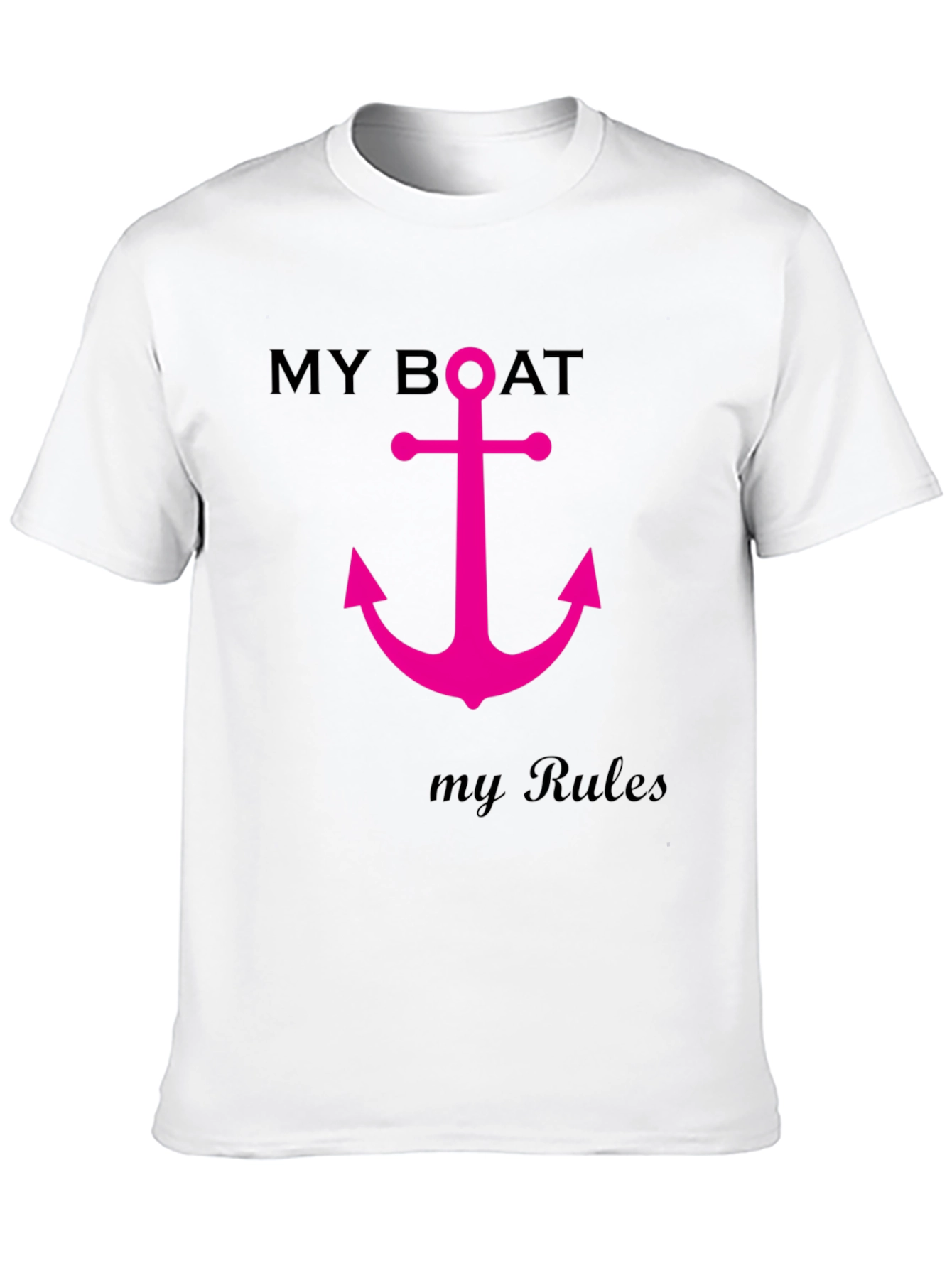 My Boat My Rules T-Shirt Anchor Graphic Tee