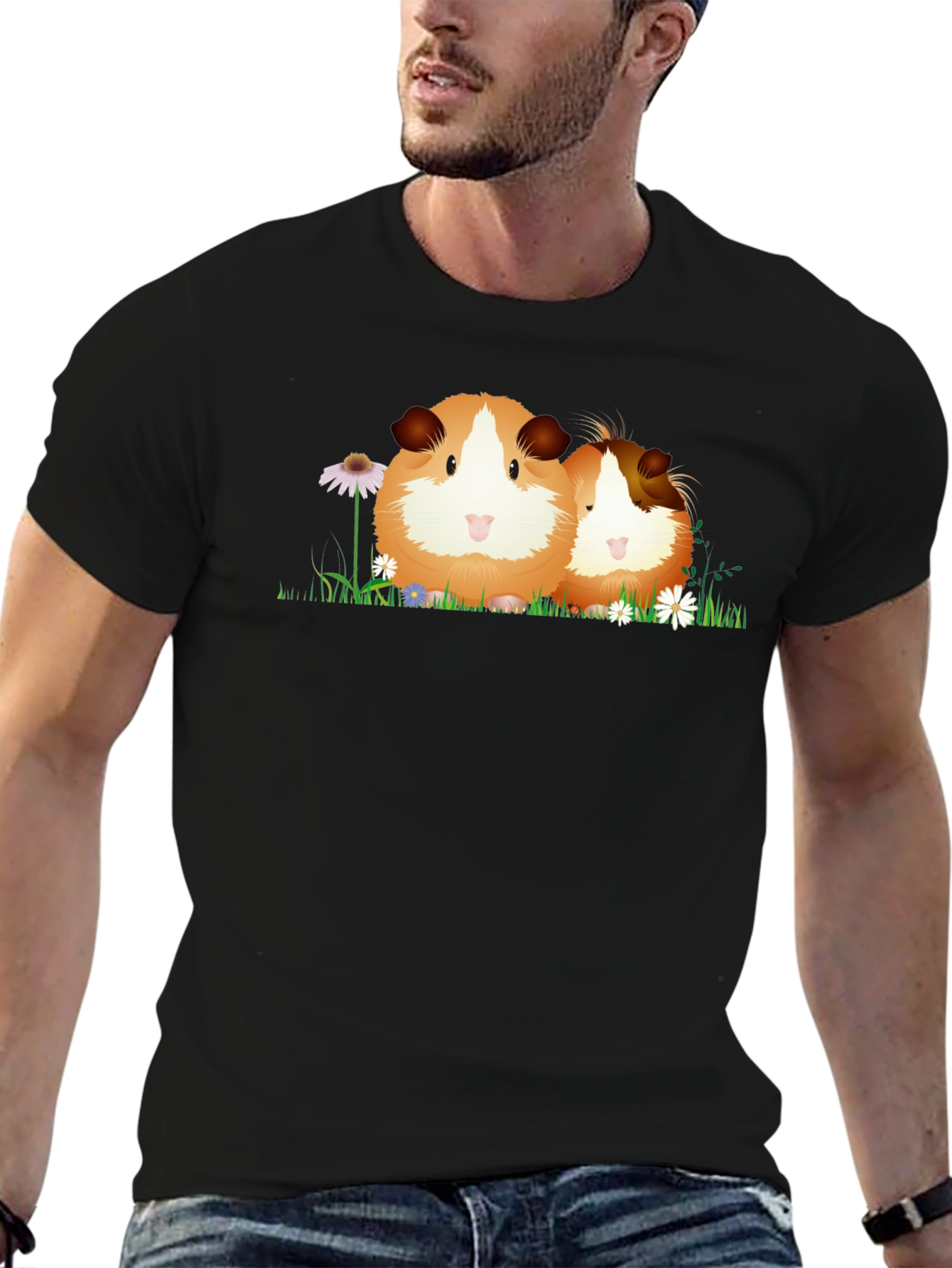 Guinea Pig Graphic Tee - Cute Animal Lover Shirt