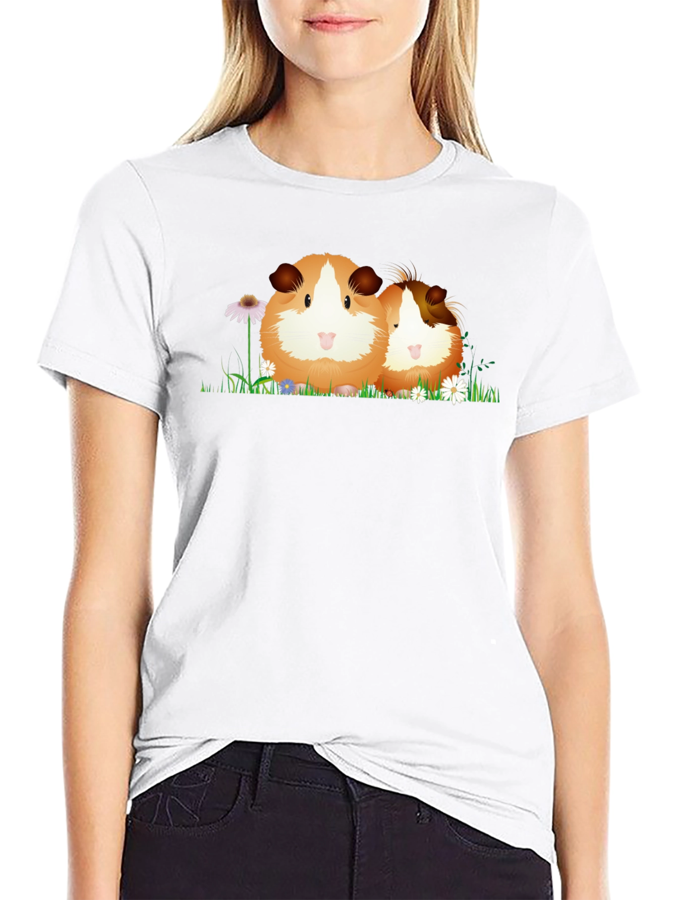 Guinea Pig Graphic Tee - Cute Animal Lover Shirt