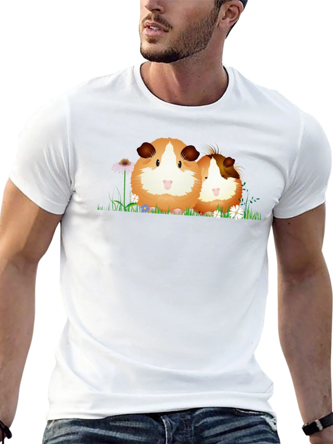 Guinea Pig Graphic Tee - Cute Animal Lover Shirt