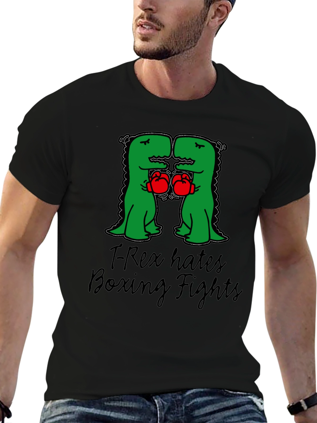T-Rex Hates Boxing Fights T-Shirt