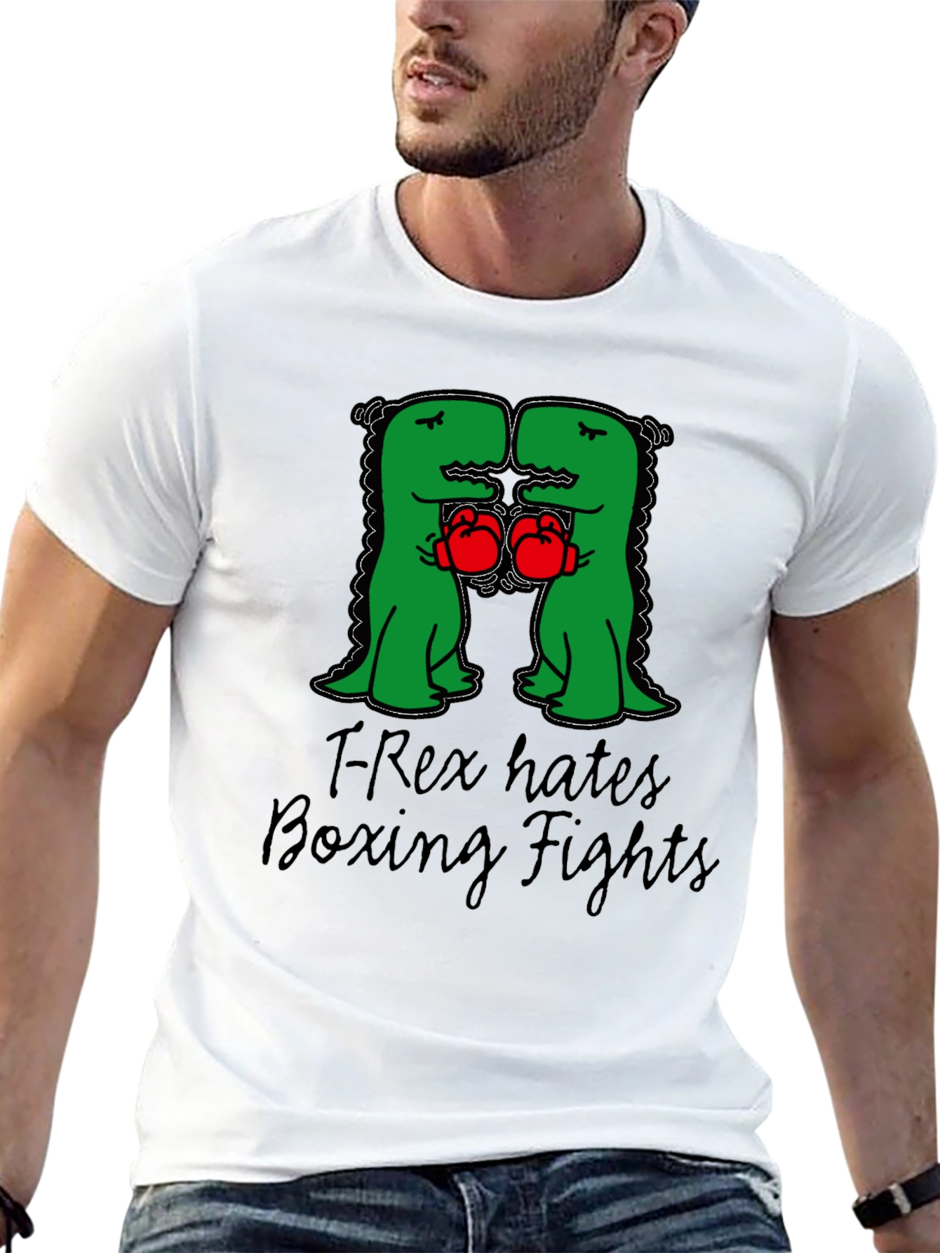 T-Rex Hates Boxing Fights T-Shirt