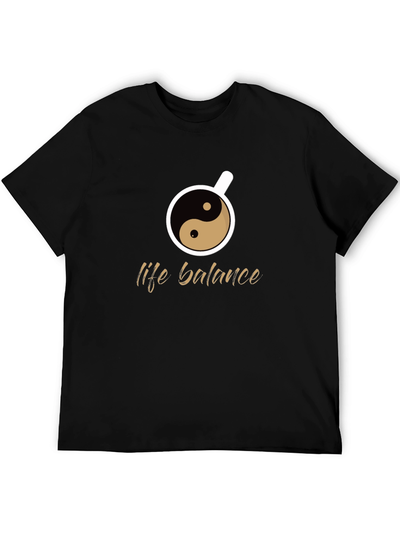 Life Balance Yin Yang Coffee Cup T-Shirt