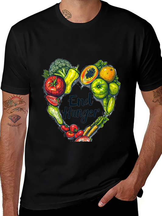 End Hunger Vegan Graphic T-Shirt